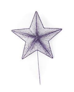 Wired Star with Glitter 27cm